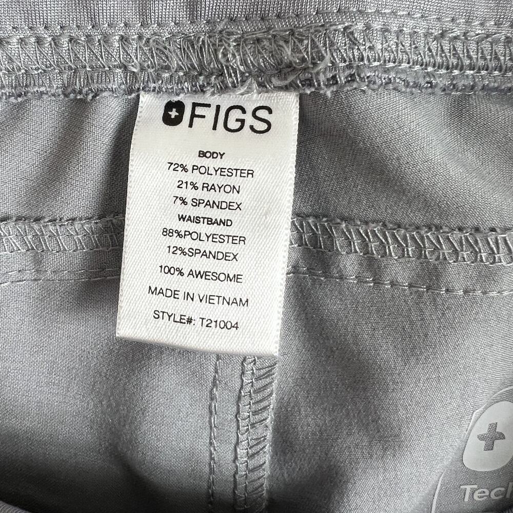 Figs Technical Collection Scrub Pants Women's Size Small Light Gray - Picture 7 of 11